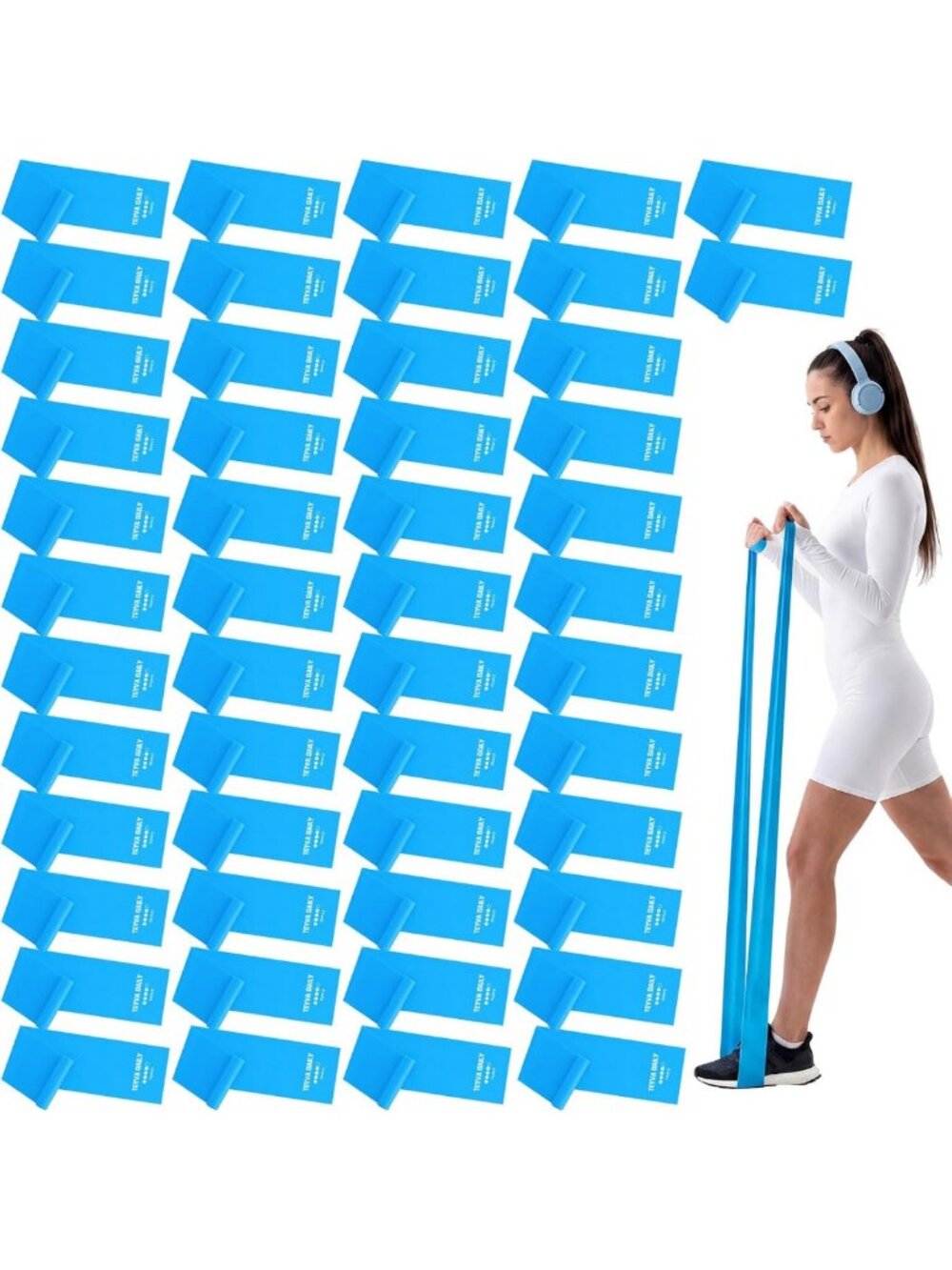 50 Professional Resistance Bands Set for Home Workouts & Fitness Training